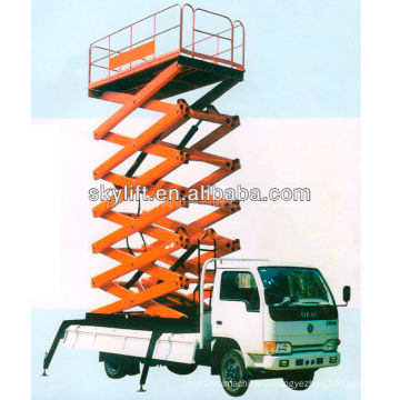Hydraulic truck mounted aerial work platform